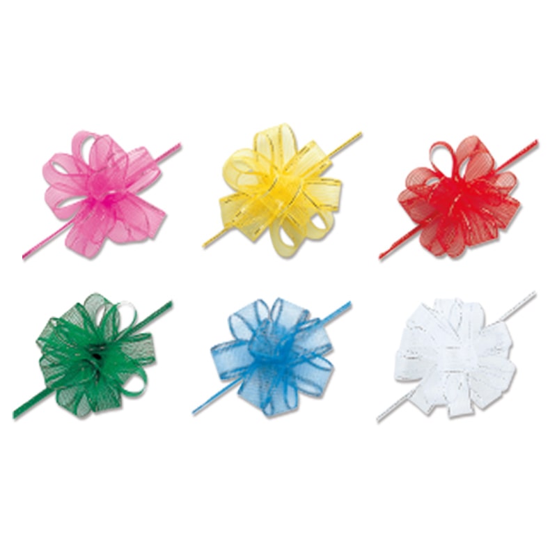 HEIKO ワンタッチフラワーリボン 24mm幅×20m巻 緑 1巻