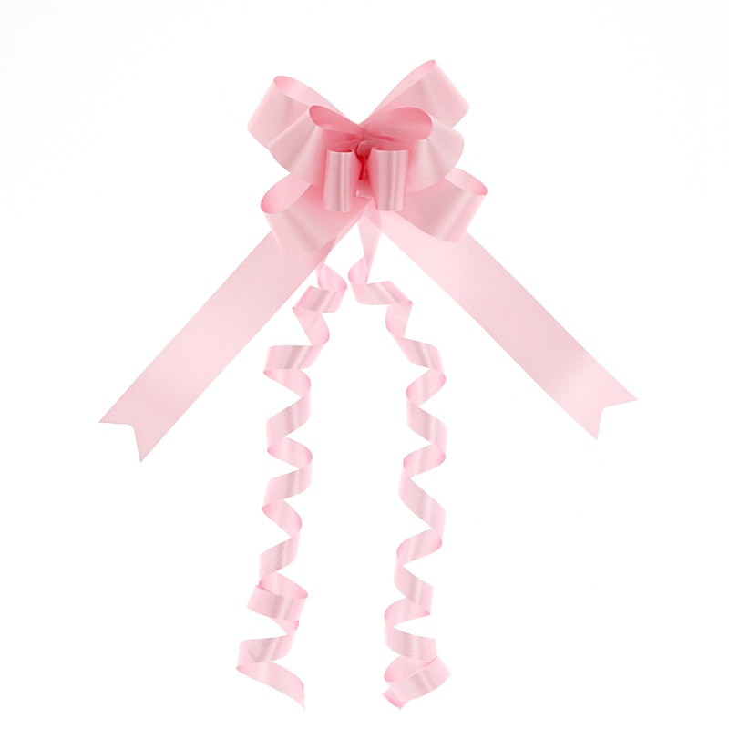 川崎リボン工業 リボンボウ 22mm幅×57cm ピンク 1箱(50個入）