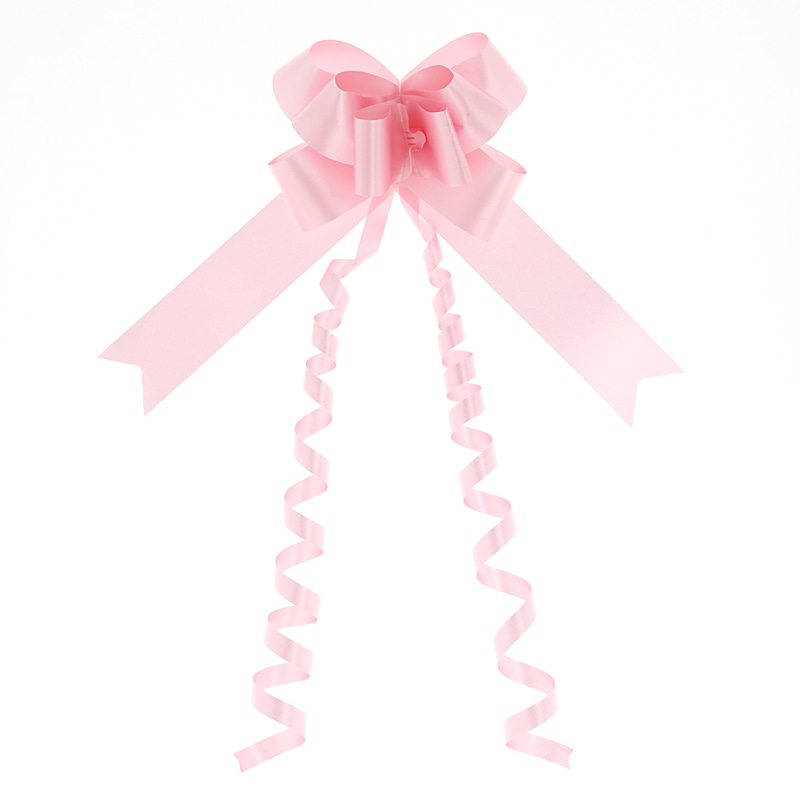 川崎リボン工業 リボンボウ 36mm幅×70cm ピンク 1箱(50個入)