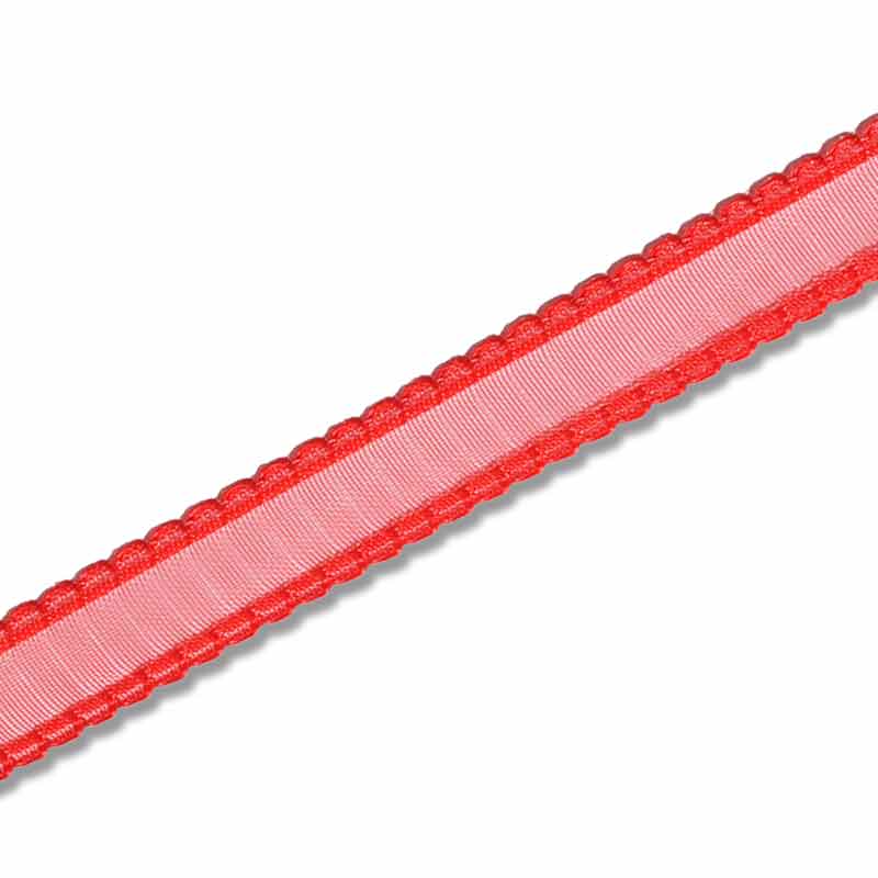 HEIKO ピコットリボン 15mm幅×20m 赤 1巻