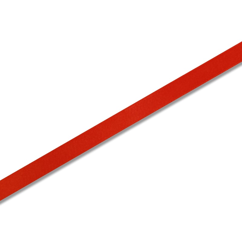 HEIKO シングルサテンリボン 12mm幅×20m 朱色 1巻