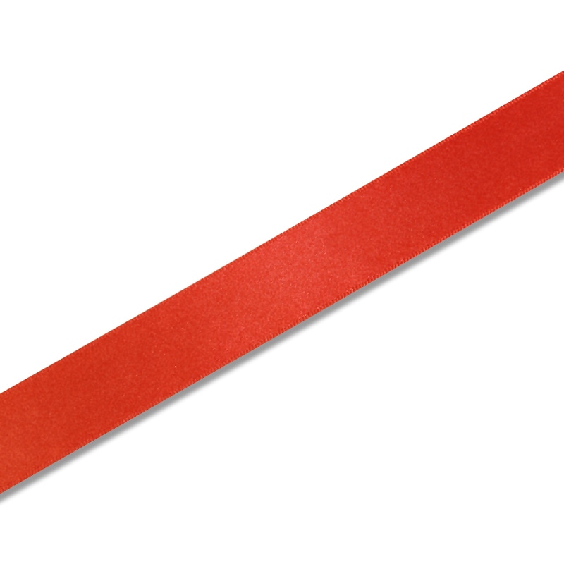 HEIKO シングルサテンリボン 24mm幅×20m 朱色 1巻