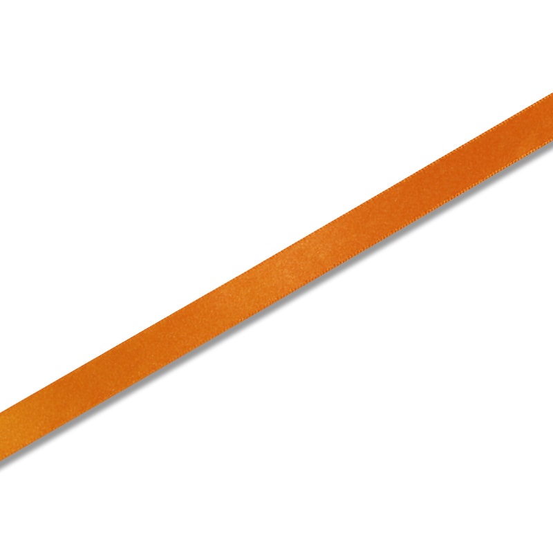HEIKO シングルサテンリボン 12mm幅×20m オレンジ 1巻