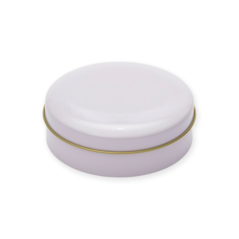 側島製罐 無地缶　キャンディ　ラウンド缶  ミルキーウェイ 1個（ご注文単位150個）【直送品】