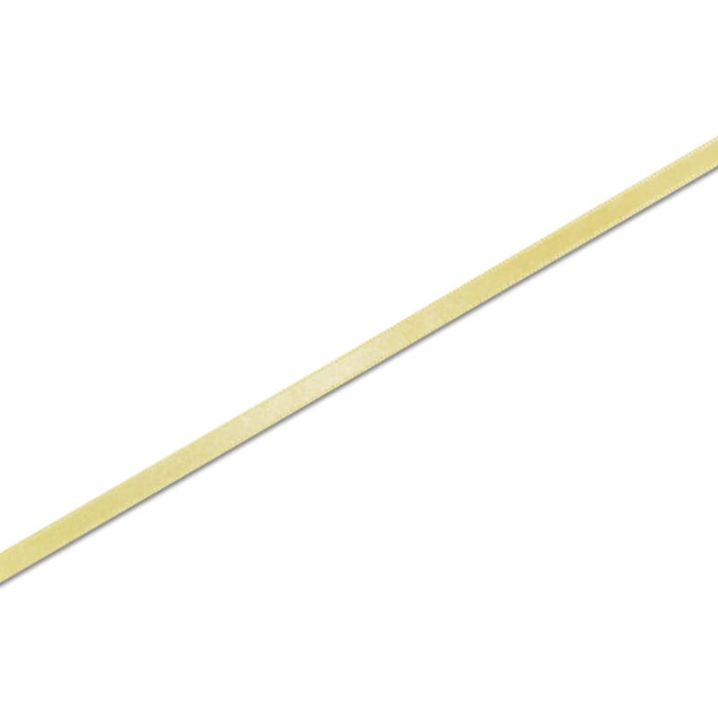 HEIKO シングルサテンリボン 6mm幅×20m アイボリー 1巻