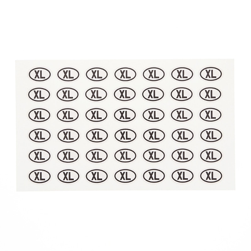 HEIKO タックラベル(シール) No.385 サイズ表示「XL」 12×17mm 546片/束