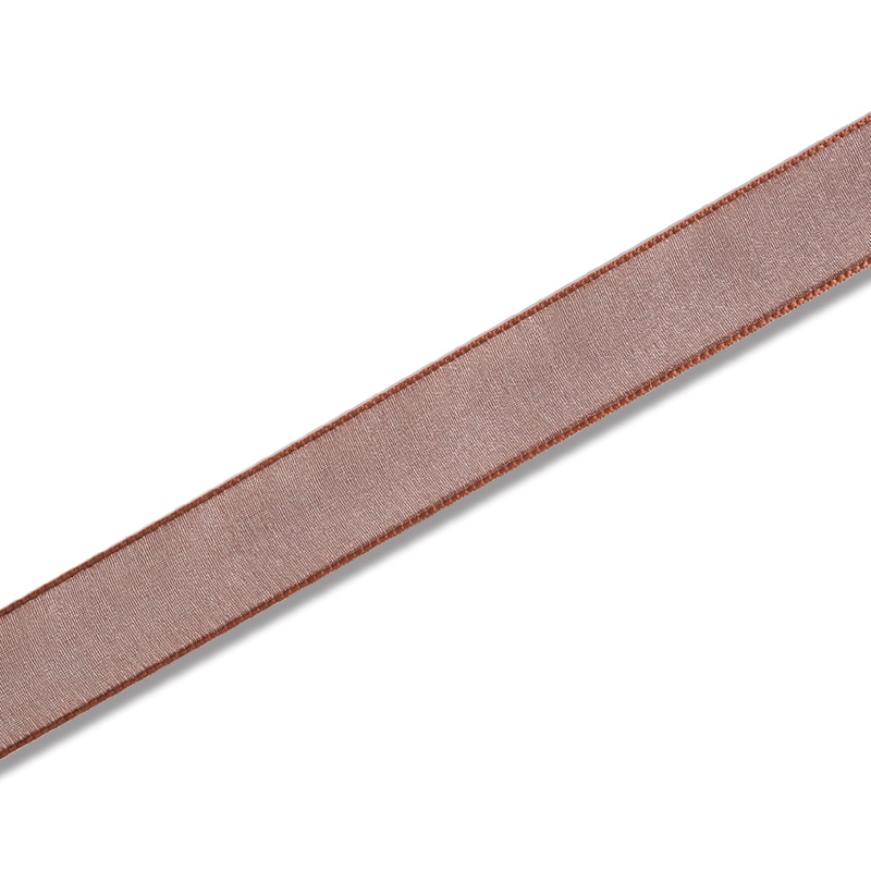 HEIKO Fオーガンジーリボン 24mm幅×30m 茶 1巻