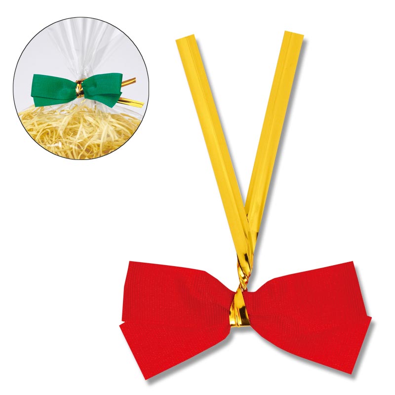 HEIKO クイックリボン 約50mm幅×60mm(リボン巾12mm) 赤 20個/束