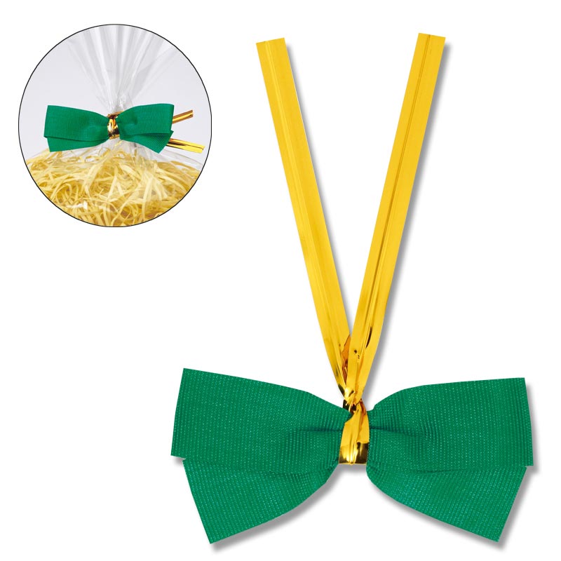 HEIKO クイックリボン 約50mm幅×60mm(リボン巾12mm) 緑 20個/束