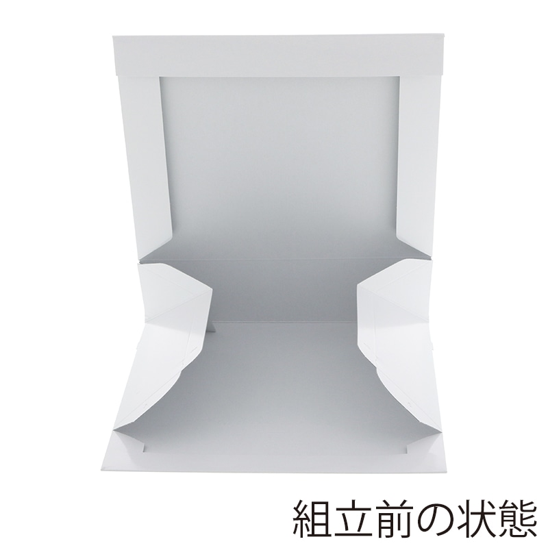 ケーキ箱 PC-カラー65 6号 ホワイト 10枚/袋