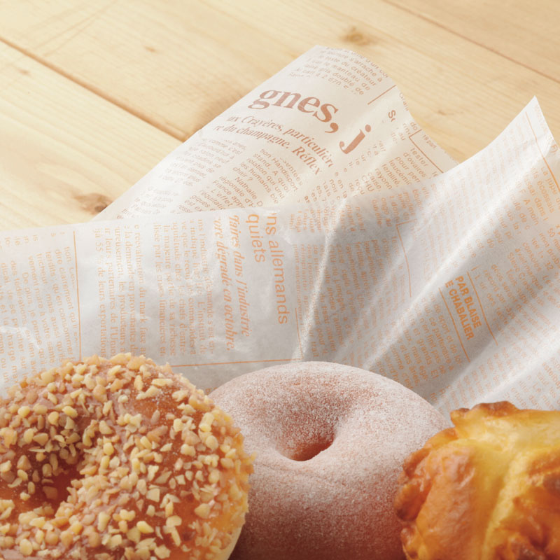 HEIKO グラシン紙 8才 ニュースレター オレンジ 500枚/袋