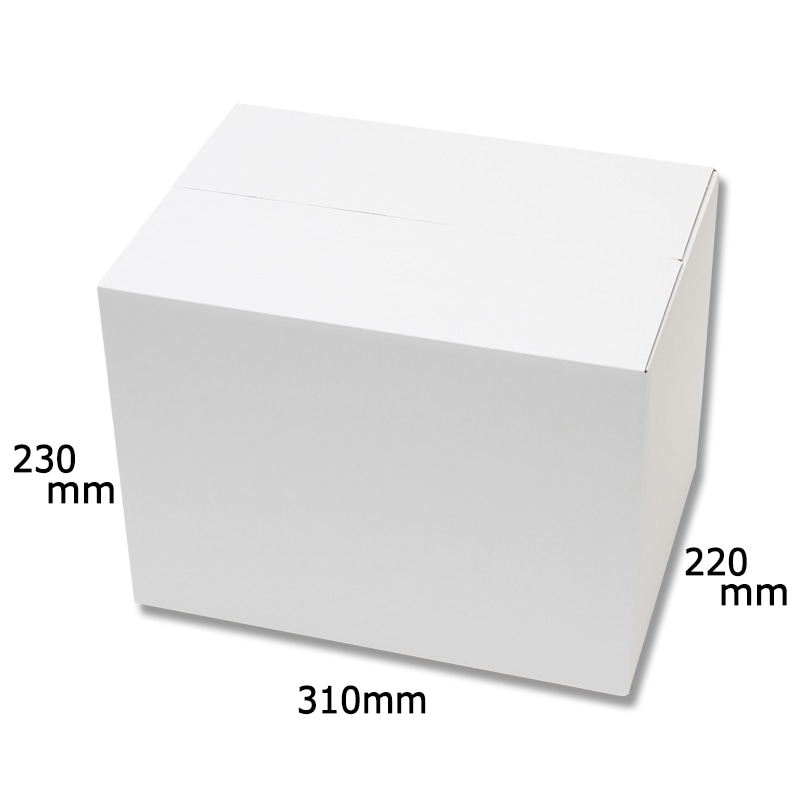 HEIKO 箱 カラーダンボール A4用-230 白 20枚/箱