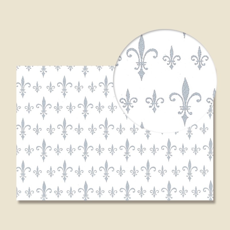 HEIKO 包装紙 全判 マドンナリリー 銀 100枚/袋