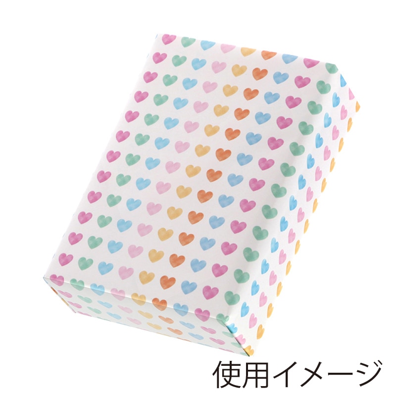 HEIKO 包装紙 半才 ハートドロップ 50枚/袋