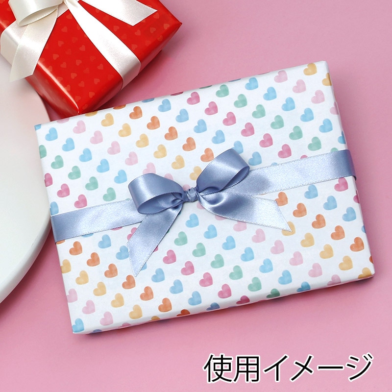 HEIKO 包装紙 半才 ハートドロップ 50枚/袋