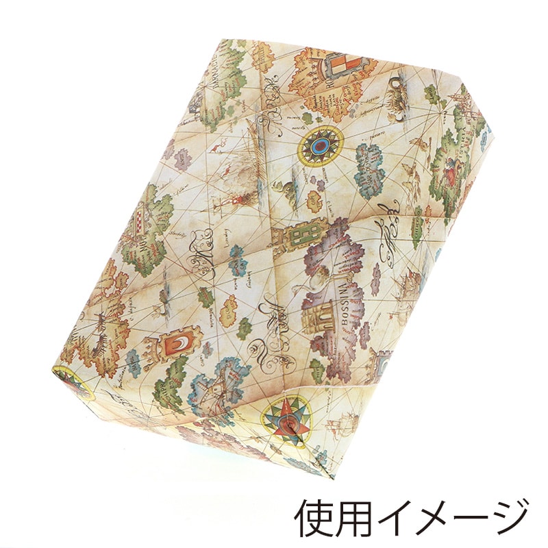 HEIKO 包装紙 半才 コンパス 50枚/袋