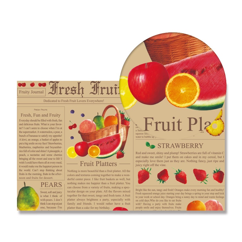 HEIKO 包装紙 半才 特厚 フレッシュジャーナル 50枚/袋