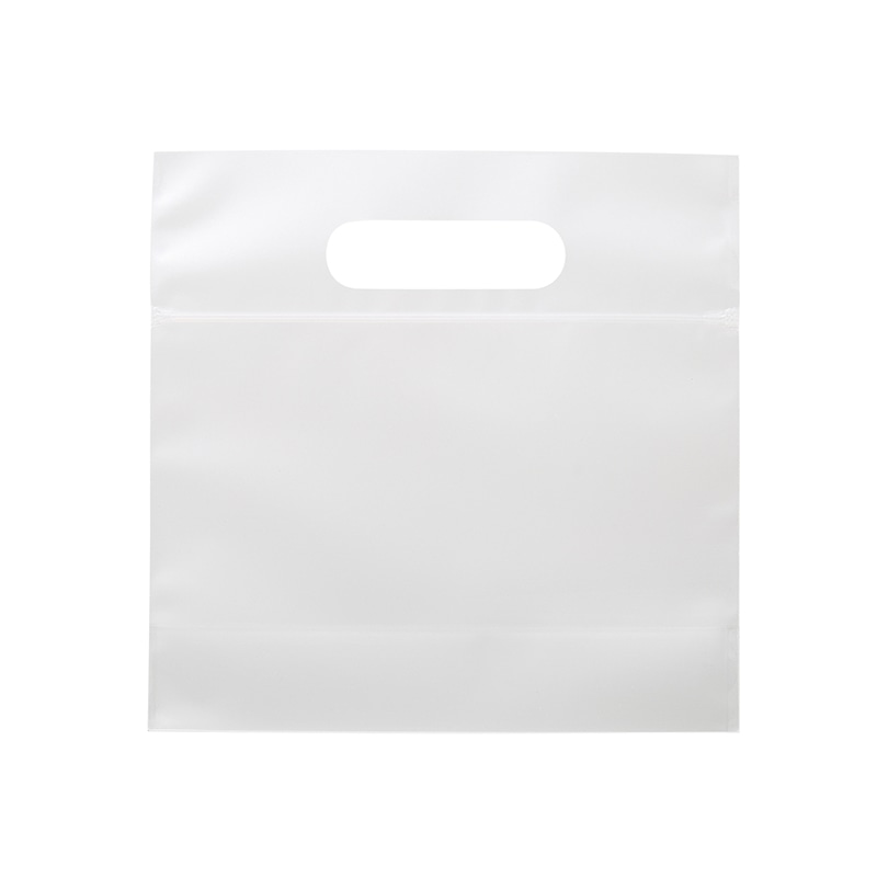 HEIKO 手提げポリ袋 スタンドジップバッグ 17-17 マット無地 50枚/袋