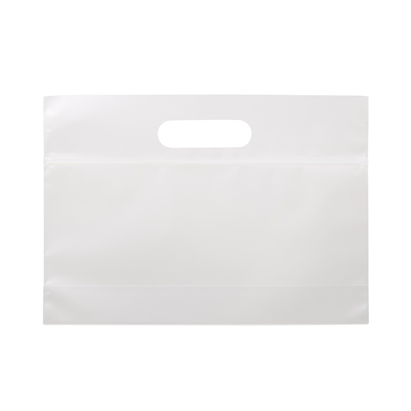 HEIKO 手提げポリ袋 スタンドジップバッグ 24-17 マット無地 50枚/袋