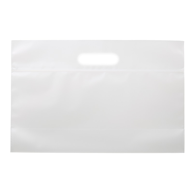 HEIKO 手提げポリ袋 スタンドジップバッグ 29-19 マット無地 50枚/袋