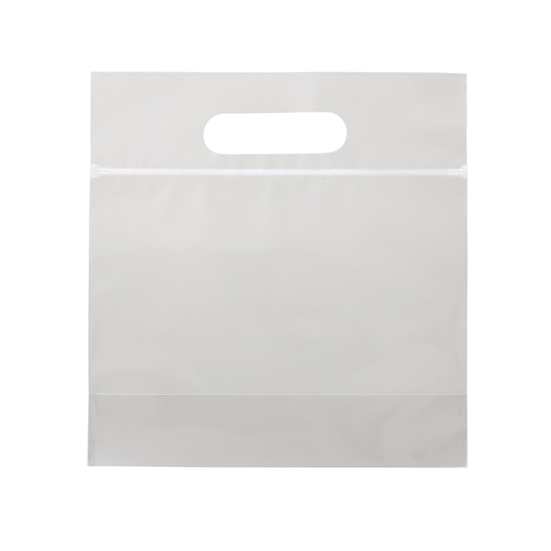 HEIKO 手提げポリ袋 スタンドジップバッグ 18-19 無地 50枚/袋