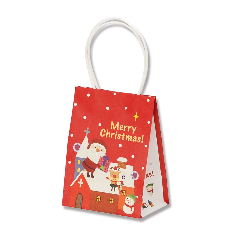 HEIKO 手提げ紙袋 プチバッグ 9-6 サンタの贈り物 10枚/袋