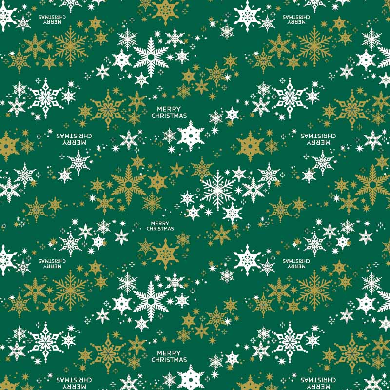 HEIKO クリスマス包装紙 半才 スノーエフェクトG 50枚/袋