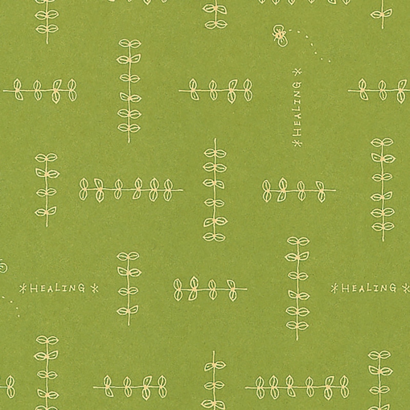 HEIKO ギフト包装紙 ハトロン判半才 ハーブリーフ G 50枚/袋