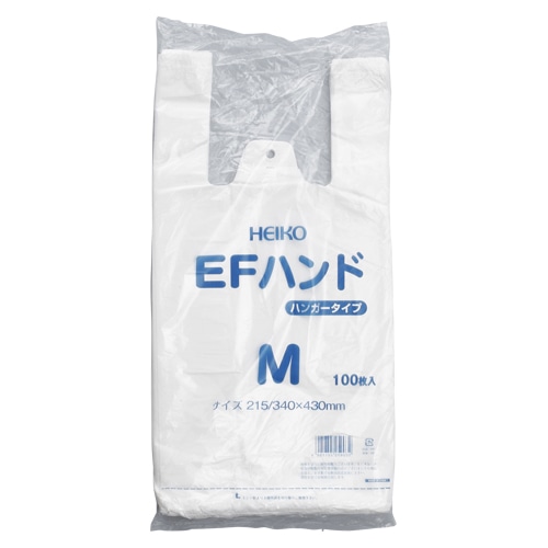 HEIKO レジ袋 EFハンド ハンガータイプ M 100枚/袋