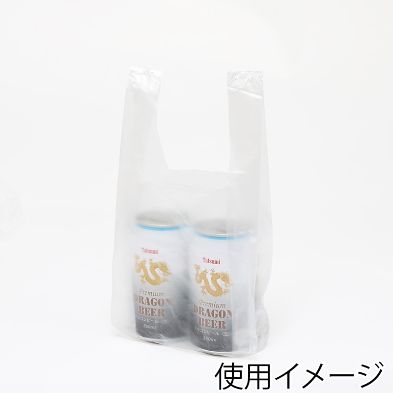 HEIKO レジ袋 EFハンド ナチュラル(半透明) ハンガータイプ 3S 100枚/袋