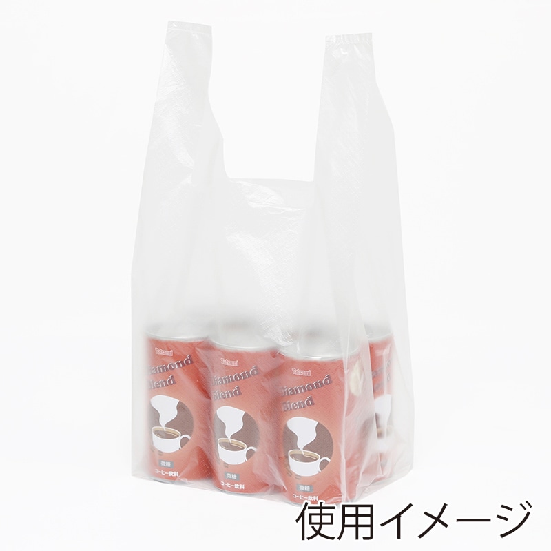 HEIKO レジ袋 EFハンド ナチュラル(半透明) ハンガータイプ S 100枚/袋