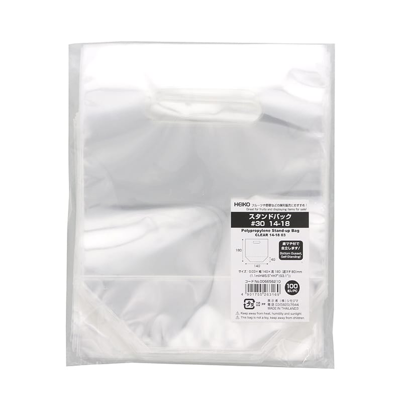 HEIKO 手抜きポリ袋 スタンドパック #30 14-18 100枚/袋