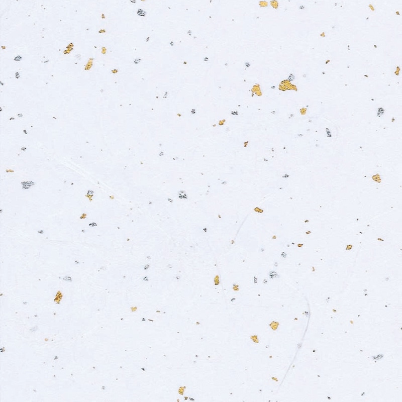 HEIKO 和紙 雲龍紙金銀振 白 50枚/袋