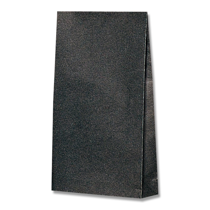 HEIKO 角底袋 ファンシーバッグ 4才 黒無地 100枚/袋