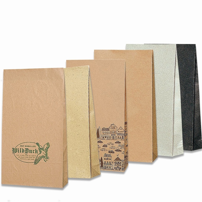 HEIKO 角底袋 ファンシーバッグ 4才 黒無地 100枚/袋