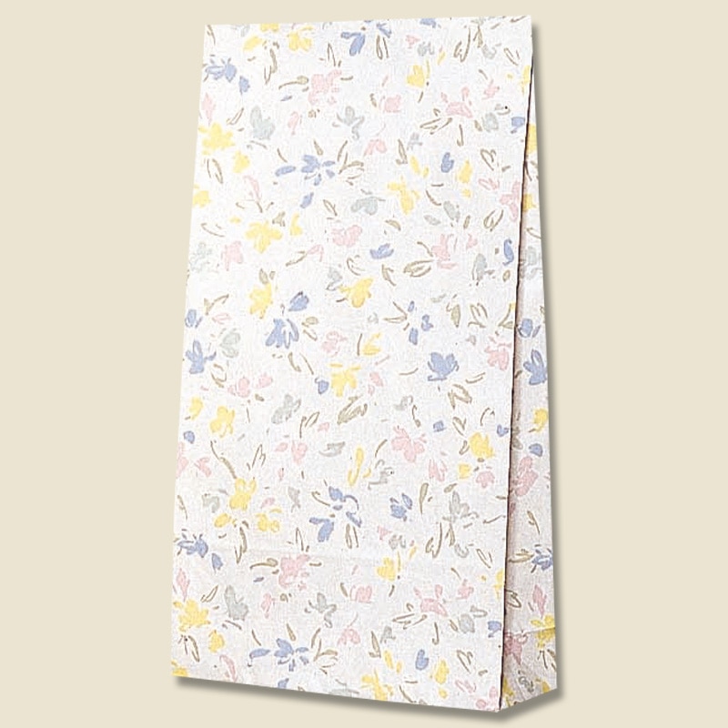 HEIKO 角底袋 ファンシーバッグ 4才 ペールフラワー 100枚/袋