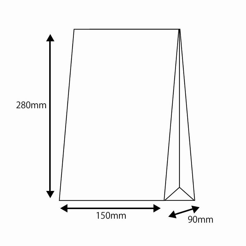 HEIKO 角底袋 ファンシーバッグ K6 スリムレター LG 50枚/袋