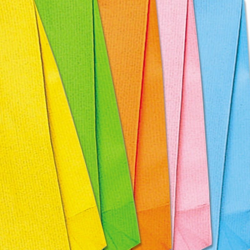 HEIKO 角底袋 ファンシーバッグ K4 白筋無地 B 50枚/袋