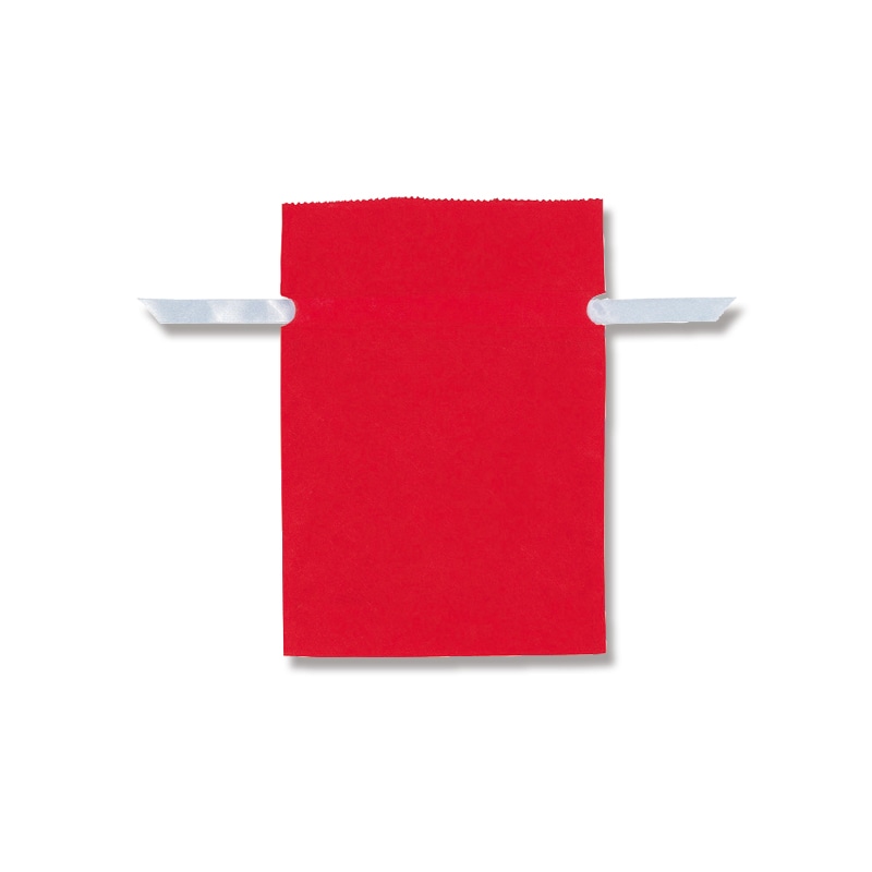 HEIKO 不織布巾着袋 Fシャンテバッグ 25-35 赤 5枚/袋