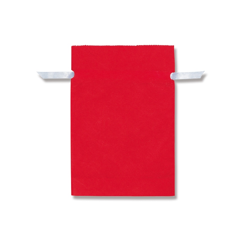 HEIKO 不織布巾着袋 Fシャンテバッグ 30-42 赤 5枚/袋