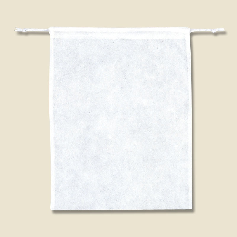 HEIKO 不織布巾着袋 Fバッグ Kシリーズ K35-45 薄口白 10枚/袋