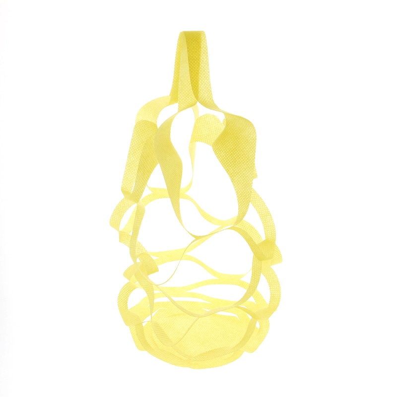 HEIKO 不織布テイクアウト袋 のび×2バッグ M イエロー 100枚/袋