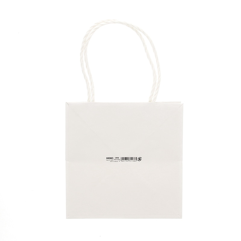 HEIKO 紙袋 Pスムースバッグ 18-18 白無地 25枚/袋 003155365 包装用品