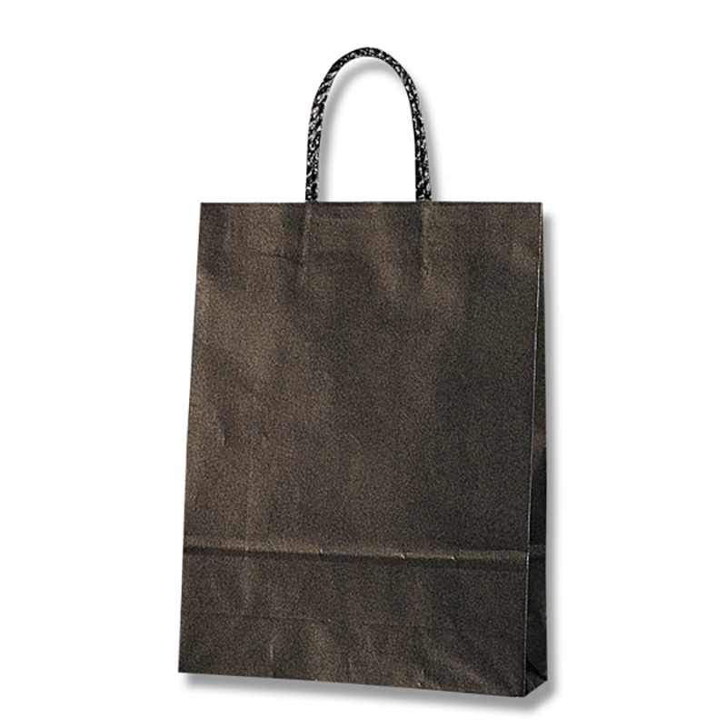 HEIKO 紙袋 スムースバッグ S-100 黒無地 25枚/袋