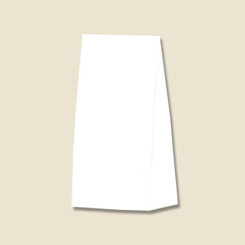 HEIKO 角底袋 ファンシーバッグ S1 白無地 100枚/袋