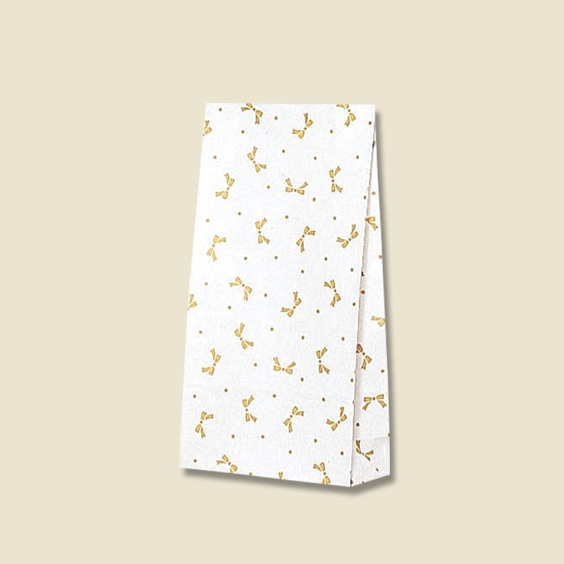 HEIKO 角底袋 ファンシーバッグ S2 ニューリボン 金 100枚/袋