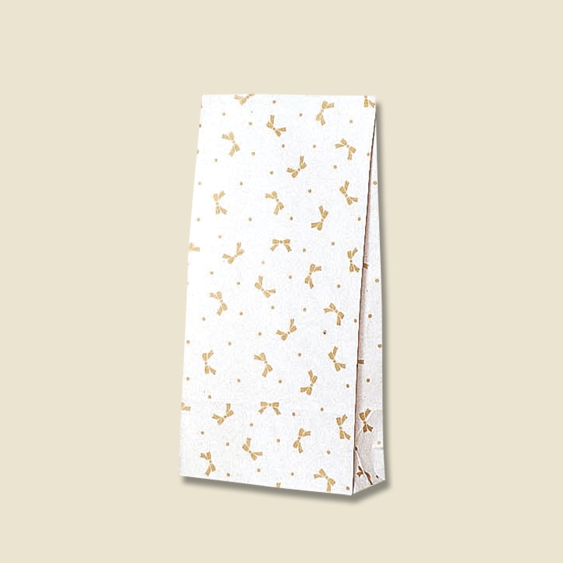 HEIKO 角底袋 ファンシーバッグ S4 ニューリボン 金 100枚/袋