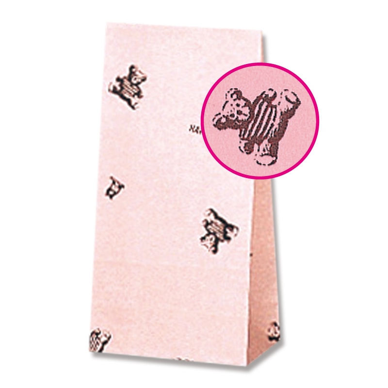 HEIKO 角底袋 ファンシーバッグ SS ハッピーベア 100枚/袋