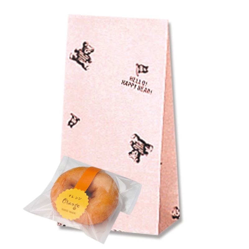 HEIKO 角底袋 ファンシーバッグ SS ハッピーベア 100枚/袋