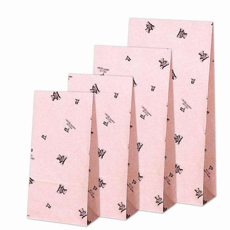 HEIKO 角底袋 ファンシーバッグ S1 ハッピーベア 100枚/袋